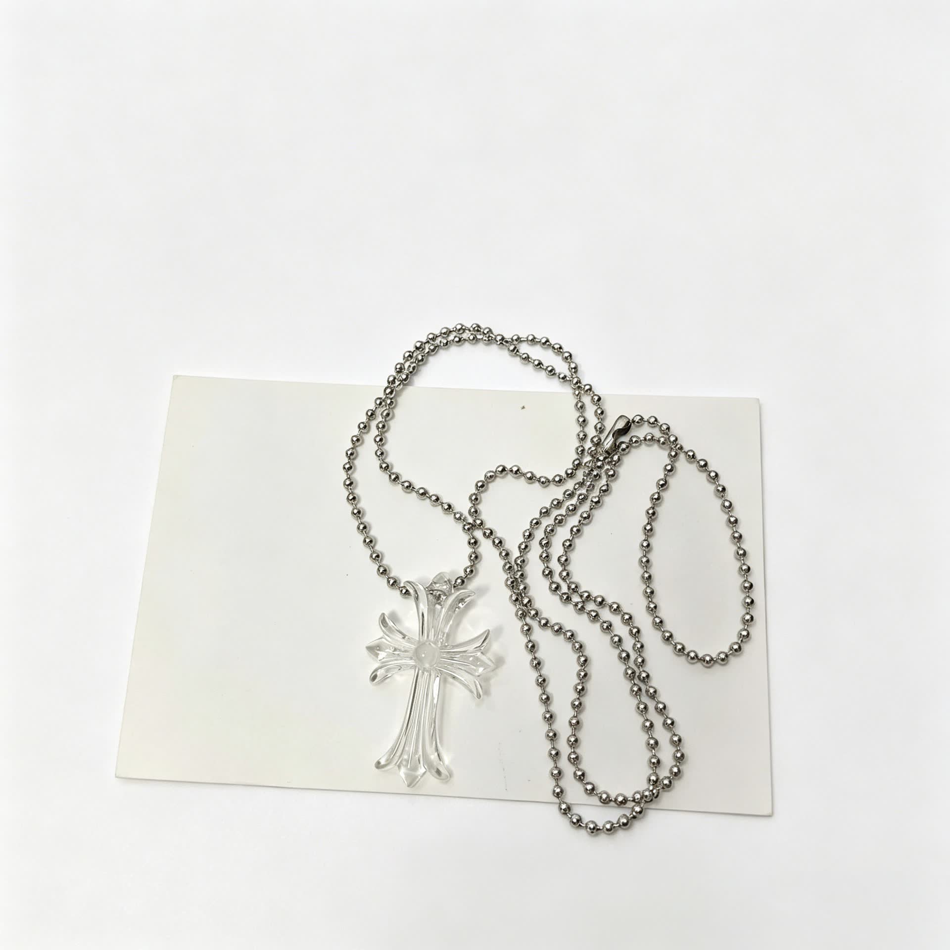 Chrome Hearts Colorful Cross and Heart Shaped Necklaces